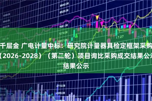 千层金 广电计量中标：研究院计量器具检定框架采购（2026-2028）（第二轮）项目询比采购成交结果公示