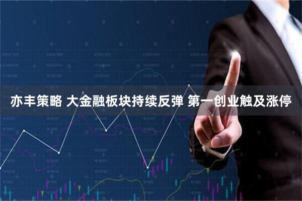 亦丰策略 大金融板块持续反弹 第一创业触及涨停